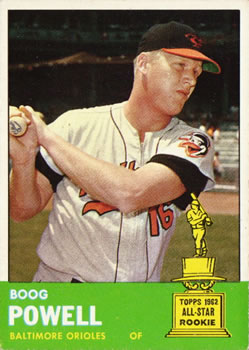 1963 Topps Baseball Cards      398     Boog Powell